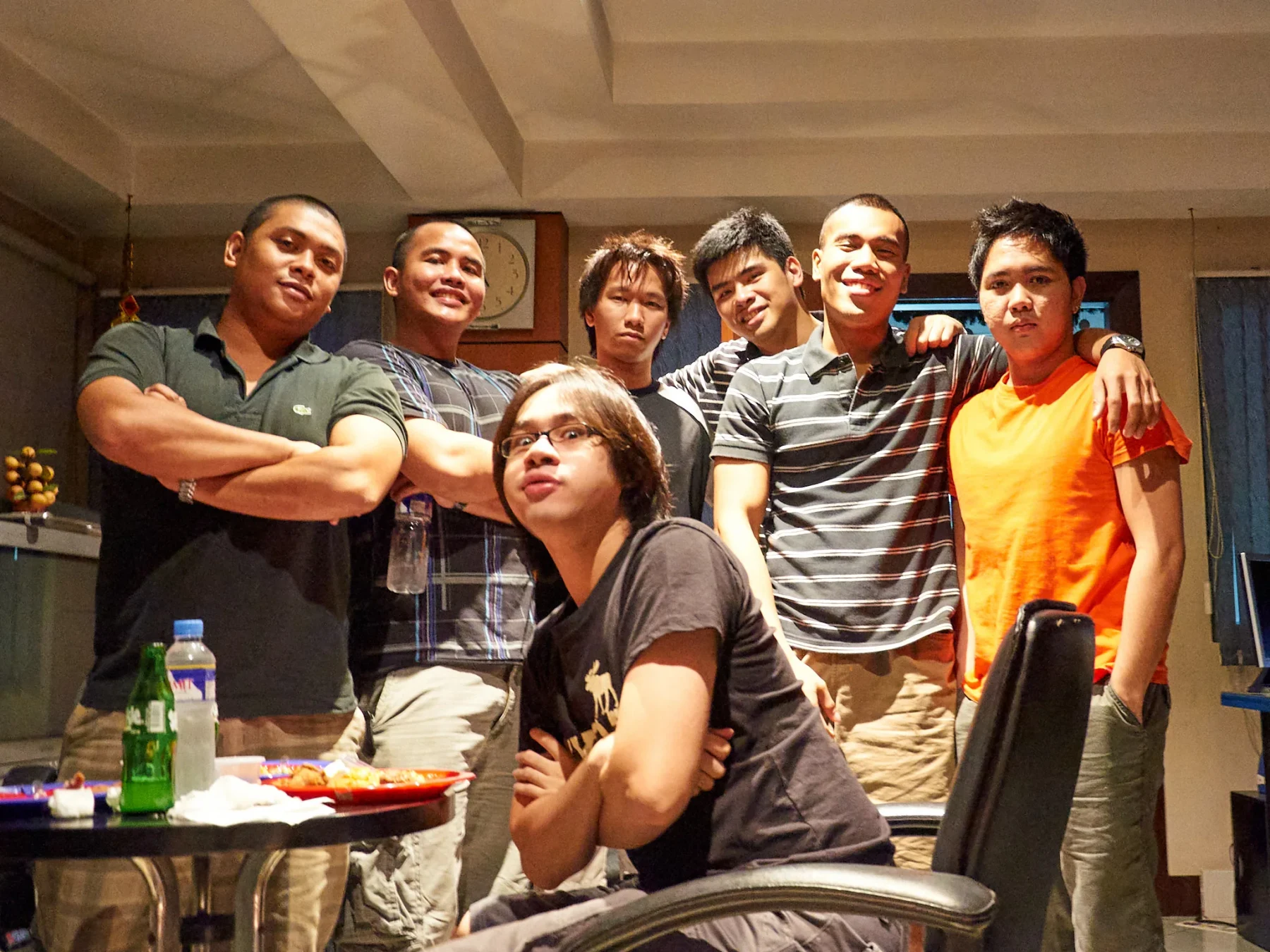 High school friends at a Christmas party in December 2010, one of the first photos taken with the Nikon D90.